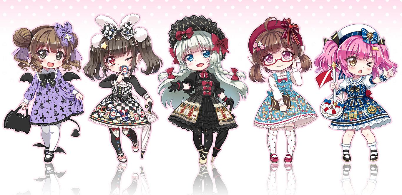 SD Lolita characters插画图片壁纸