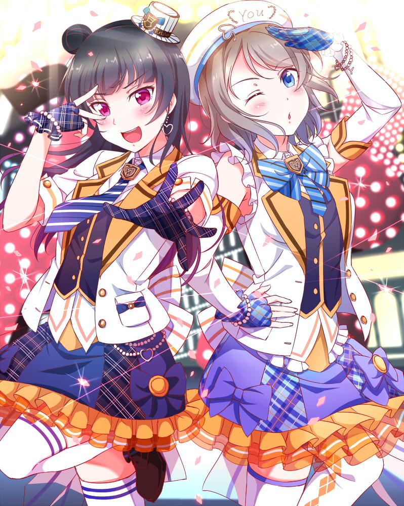 aqours西装帽子!插画图片壁纸