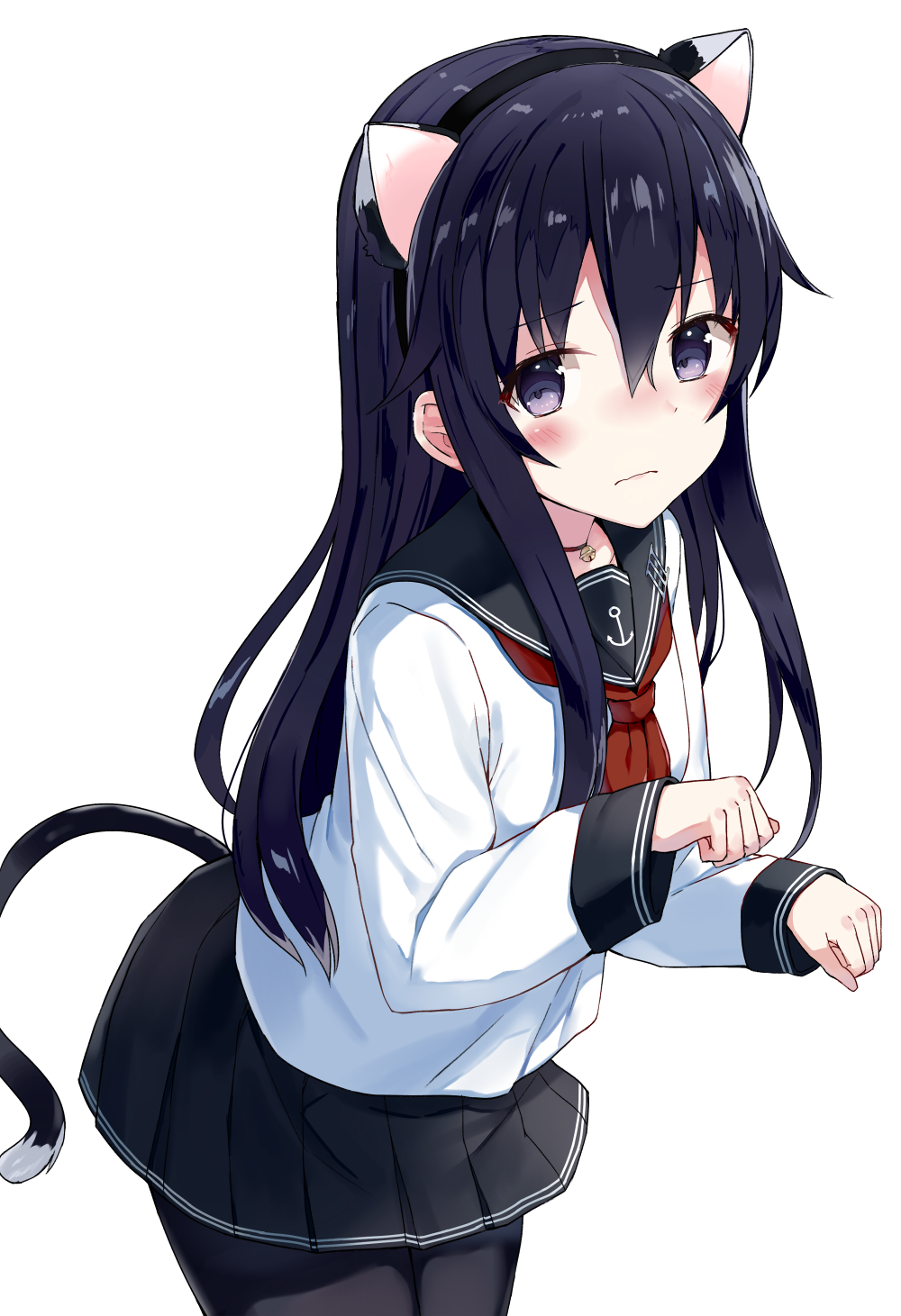 猫耳朵发箍小晓插画图片壁纸