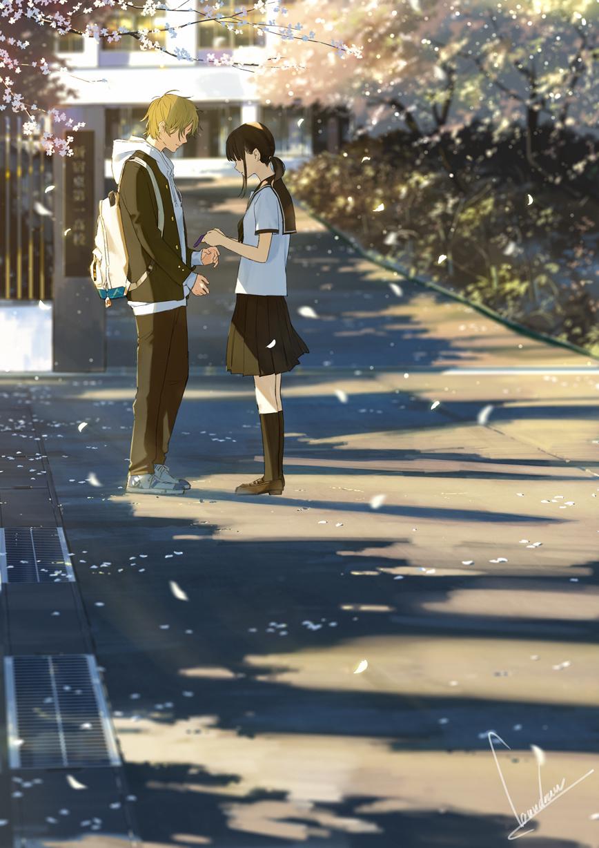 春天离开你插画图片壁纸