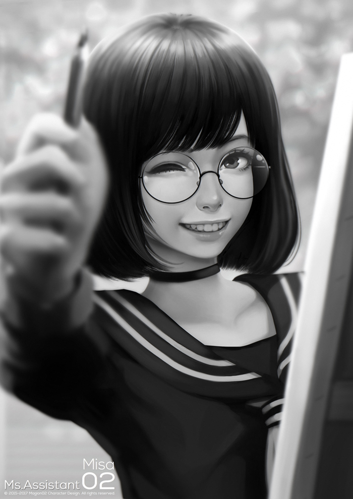 Assistant Misa-美少女眼镜