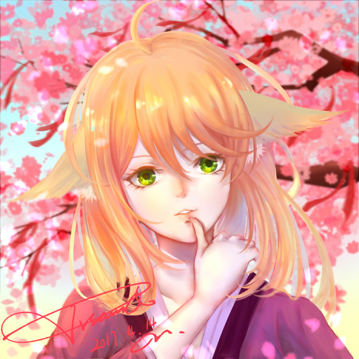 涂山红红插画图片壁纸