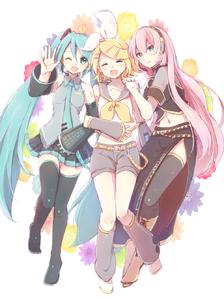 MIKU ✿ RIN ✿ LUKA插画图片壁纸