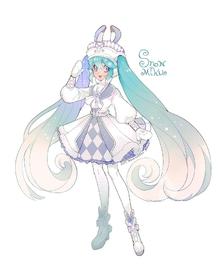 Snow Miku*。＋插画图片壁纸