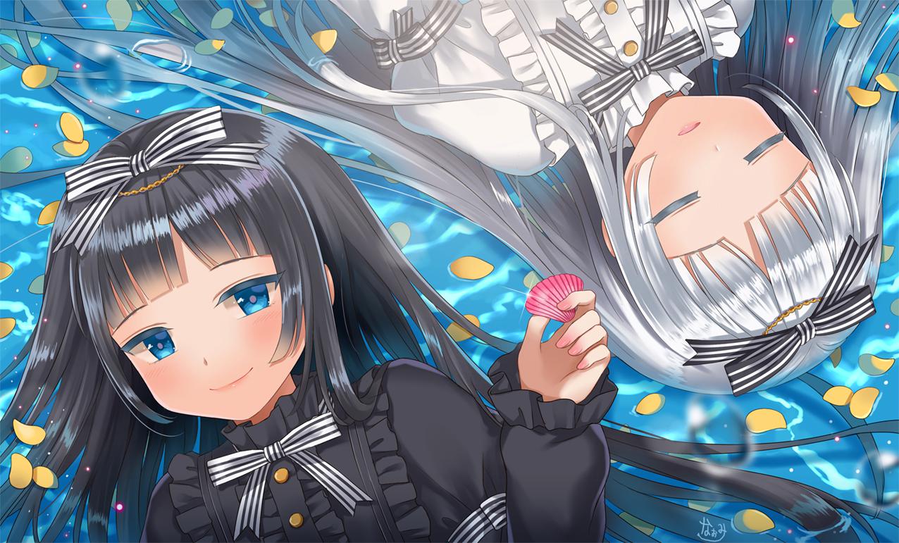 洛丽塔双胞胎插画图片壁纸