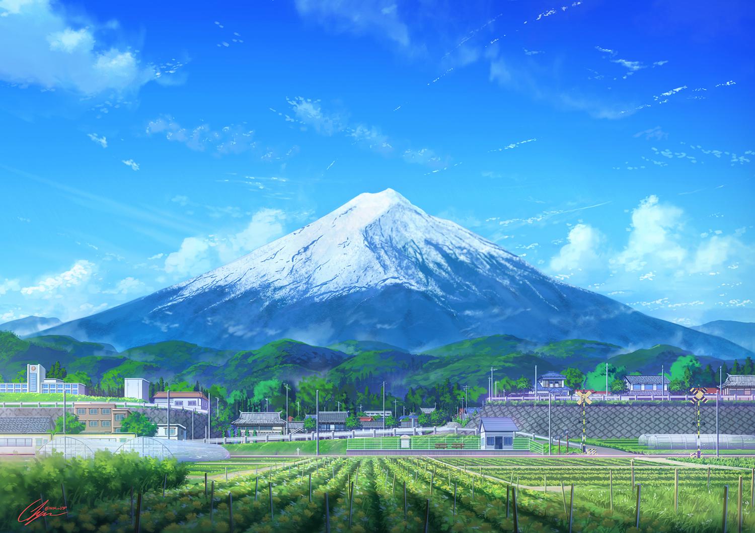 富士山-背景风景
