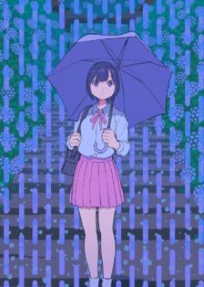 雨和紫阳花插画图片壁纸