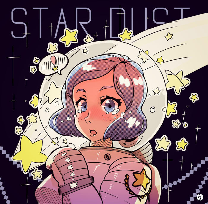Star Dust Retro style try out插画图片壁纸