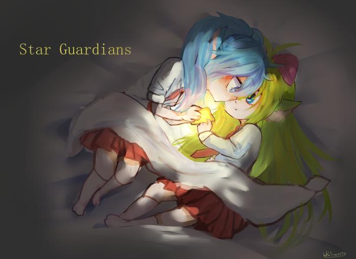 star guardians poppy x lulu插画图片壁纸