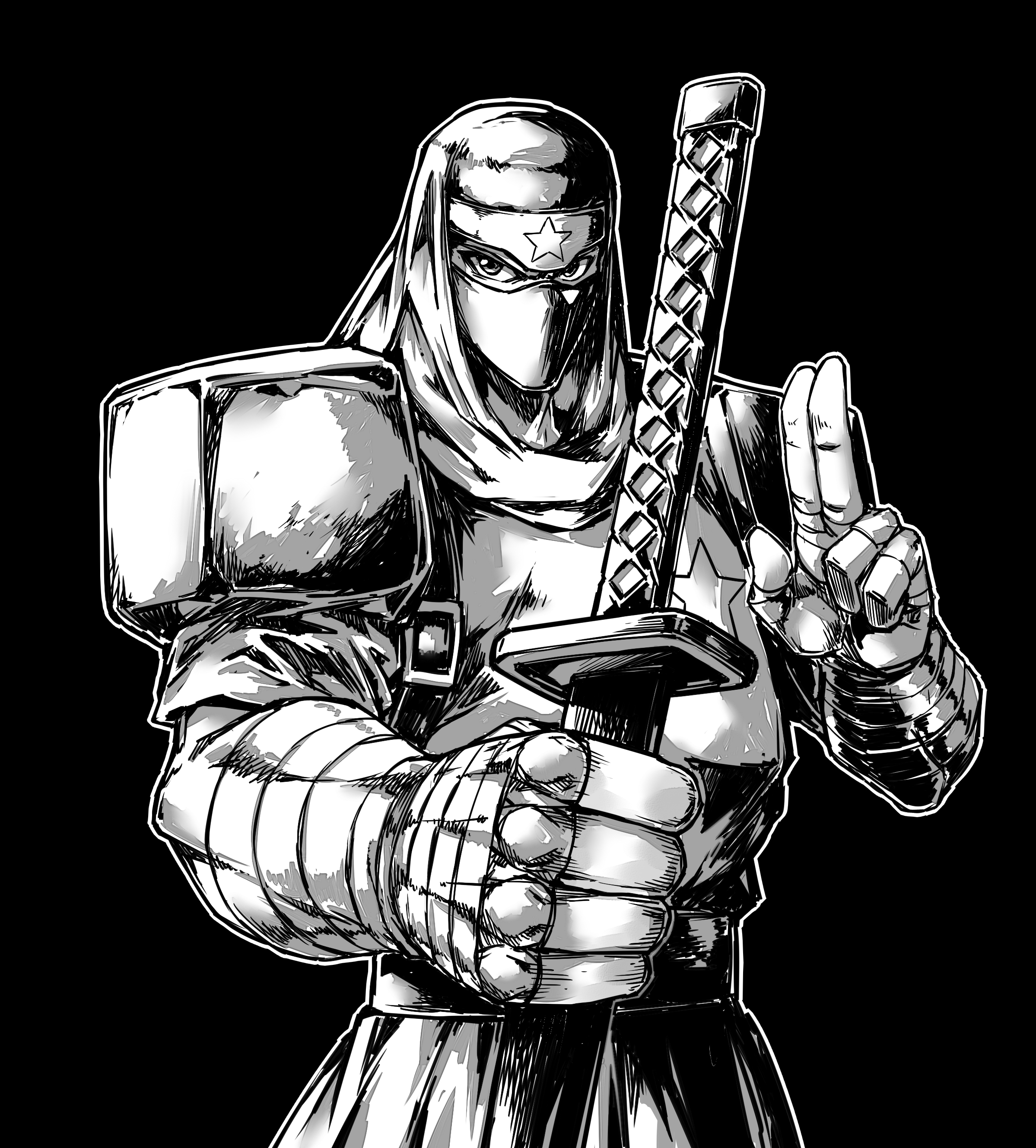 NINJA插画图片壁纸