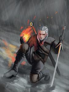 Geralt插画图片壁纸