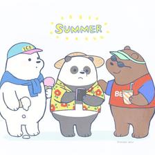 SUMMER BEAR BEARS插画图片壁纸