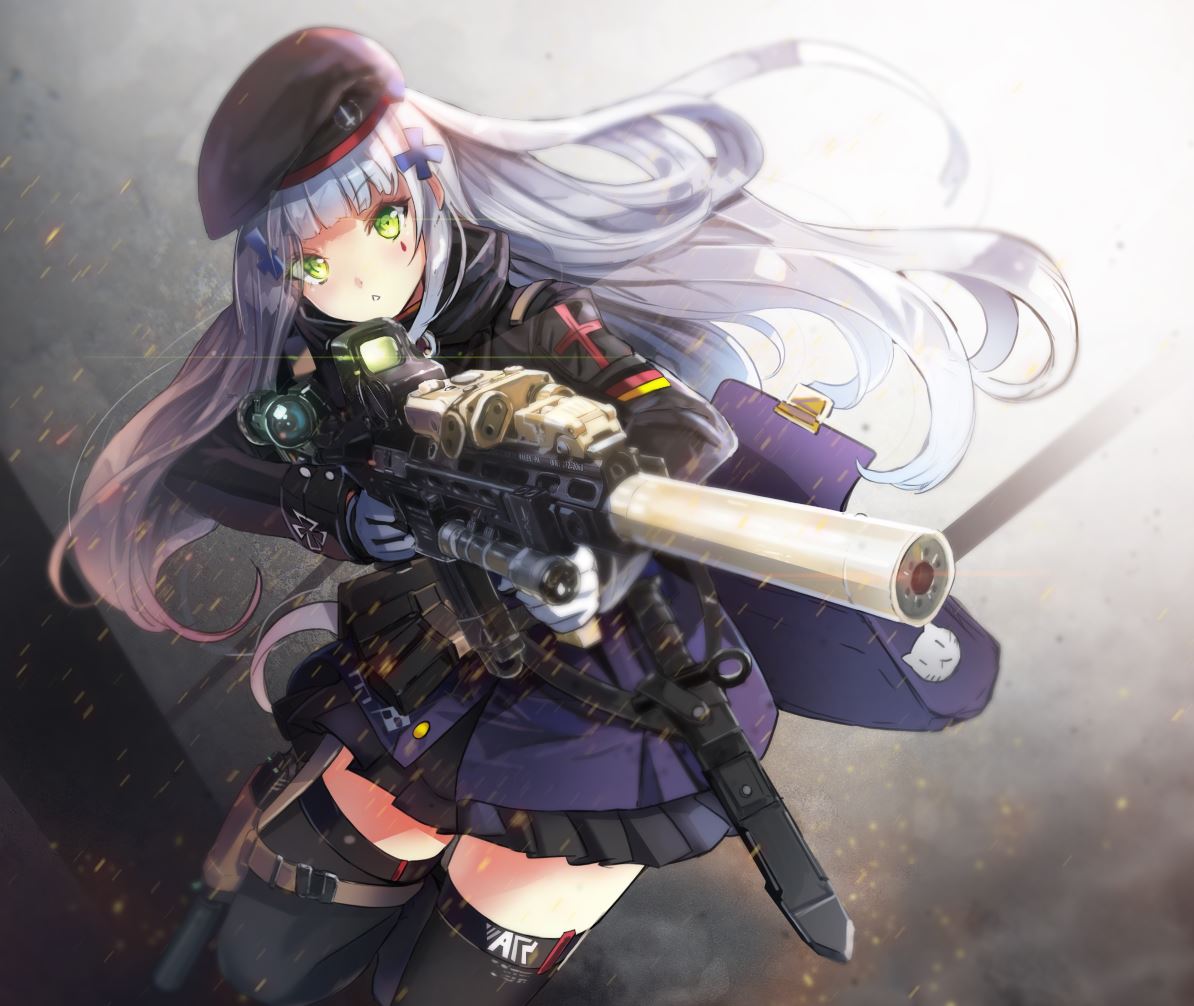 HK416插画图片壁纸