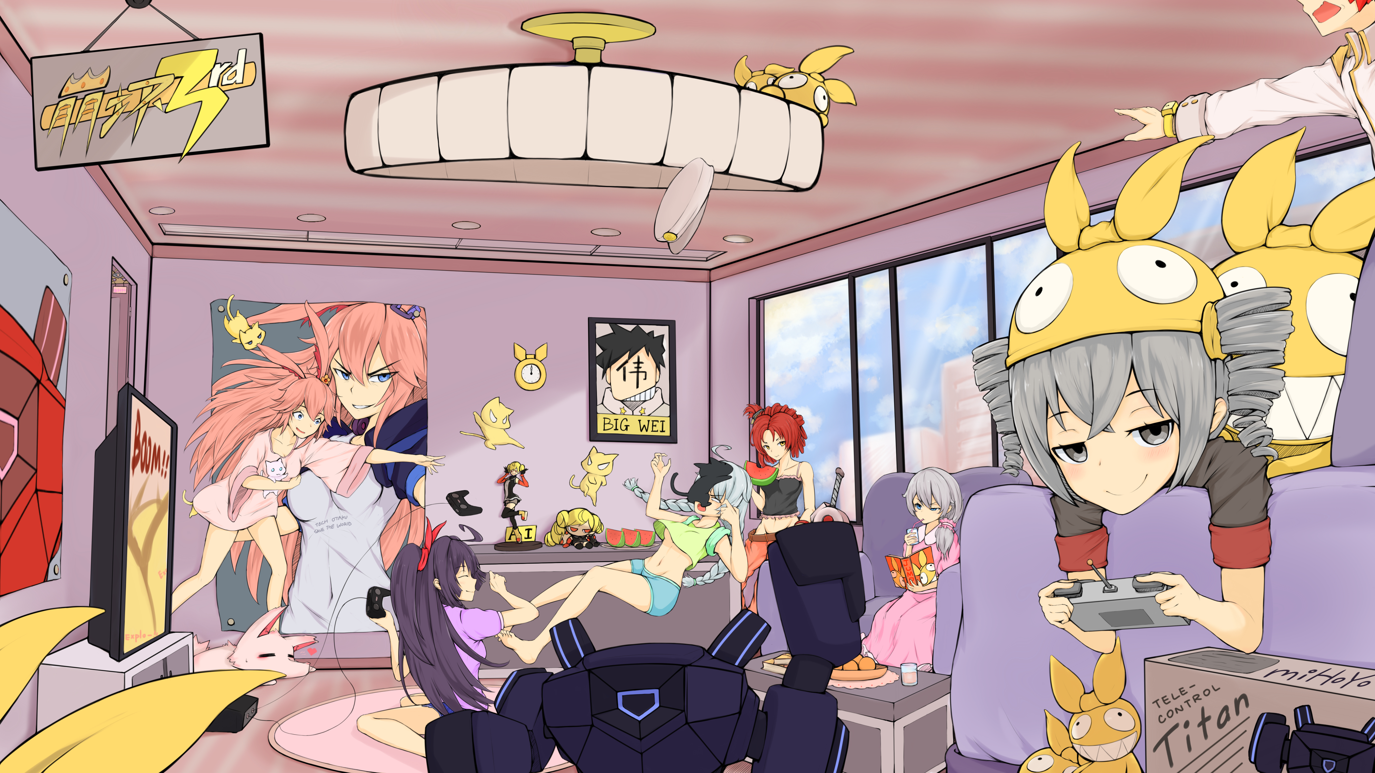 休伯利安全家福!反驳无效!插画图片壁纸