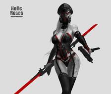 Holic roses 002 - Spade Queen