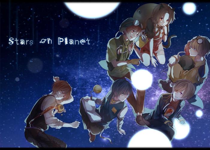 Stars on Planet插画图片壁纸