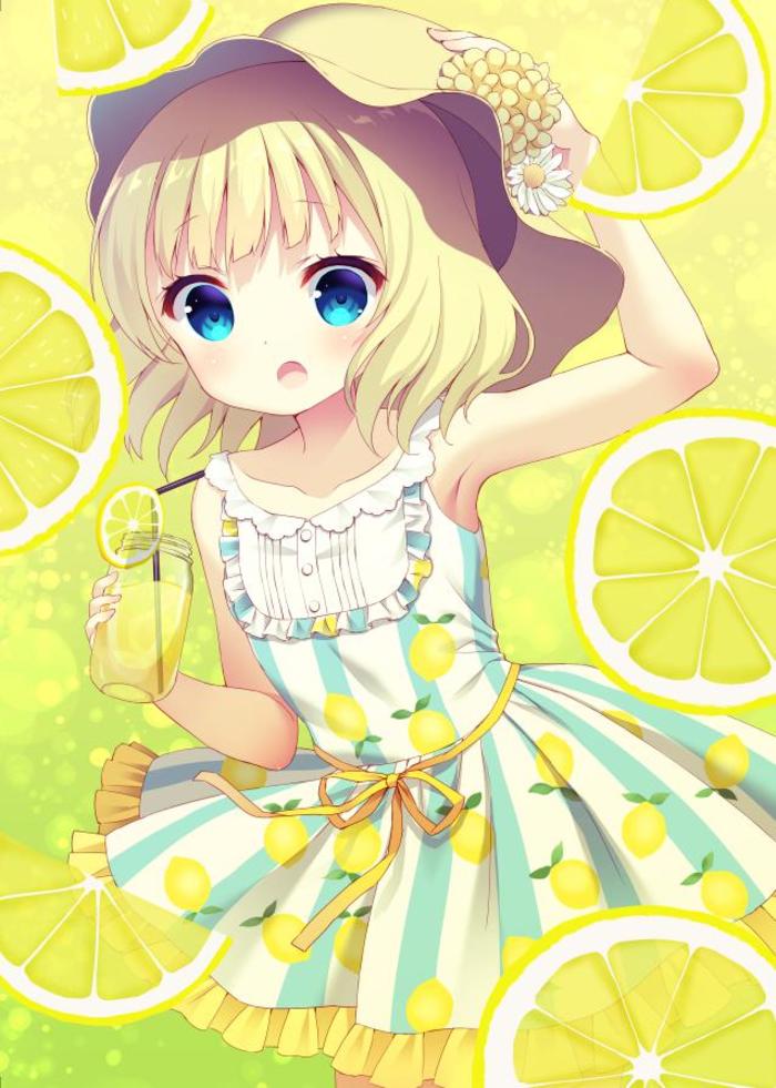 【C92】新鲜柠檬味的夏洛酱插画图片壁纸