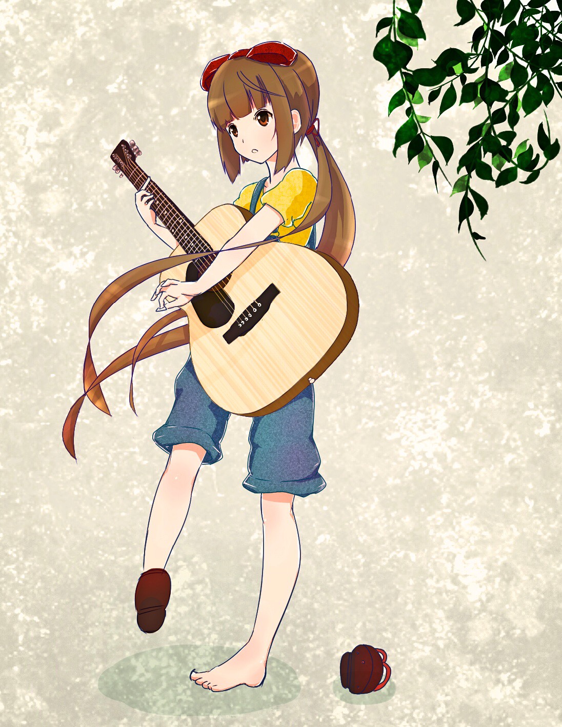 ギター芳乃插画图片壁纸