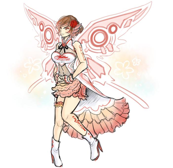 Racing Butterfly Meiko 2017插画图片壁纸