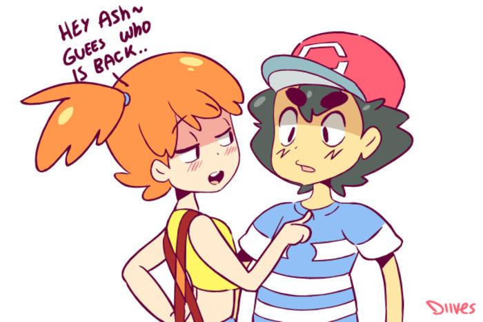 Misty and Brock are back插画图片壁纸