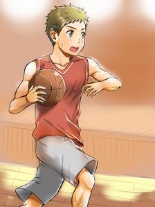 短发体育少年-篮球部-插画图片壁纸