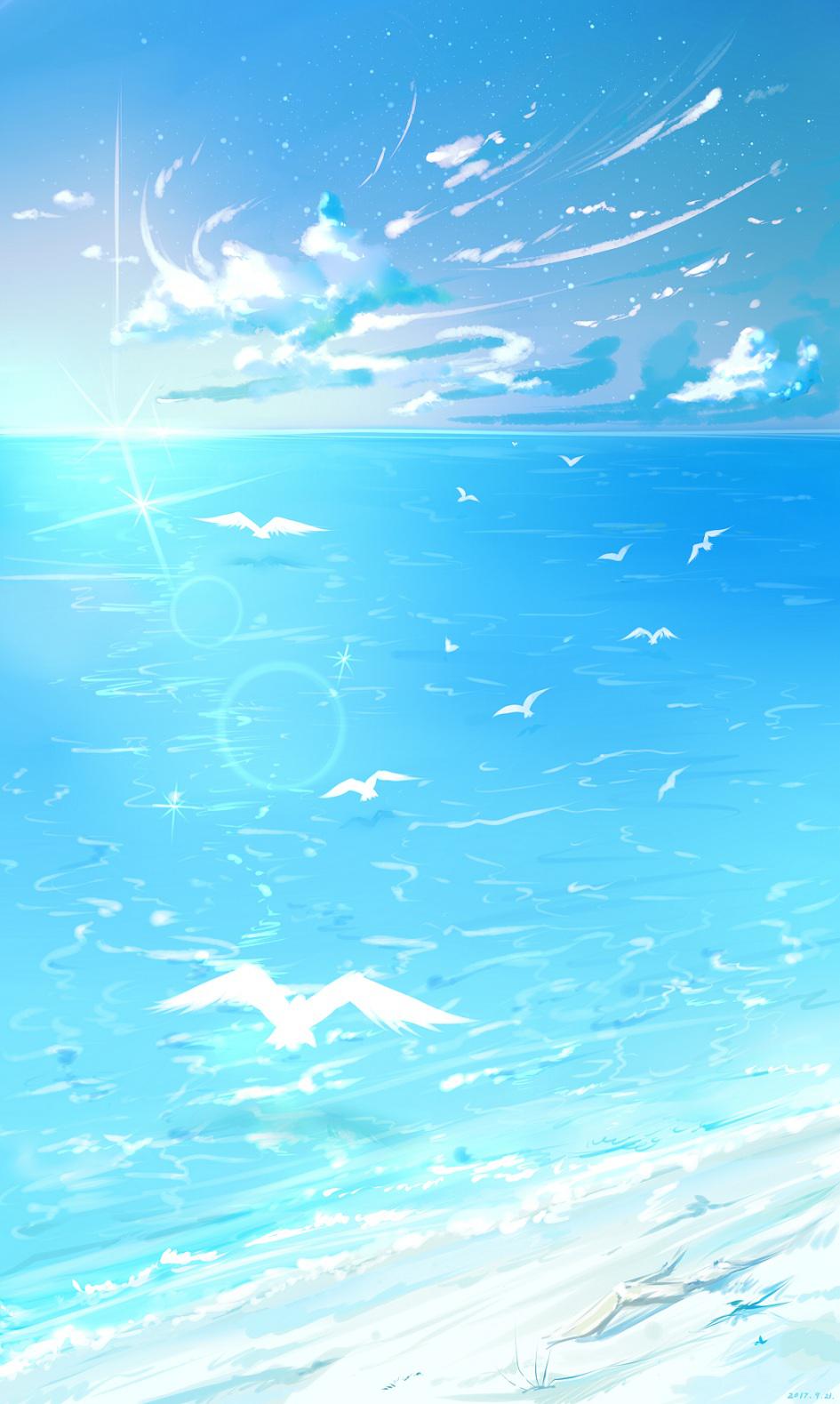 午后阳光插画图片壁纸