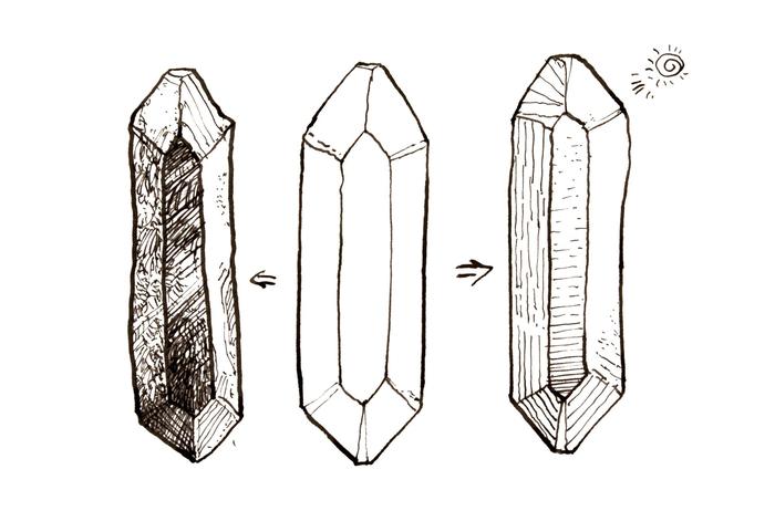 水晶各种各样，描绘方法也说不定插画图片壁纸