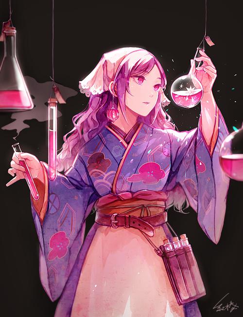 创造星星的魔女插画图片壁纸