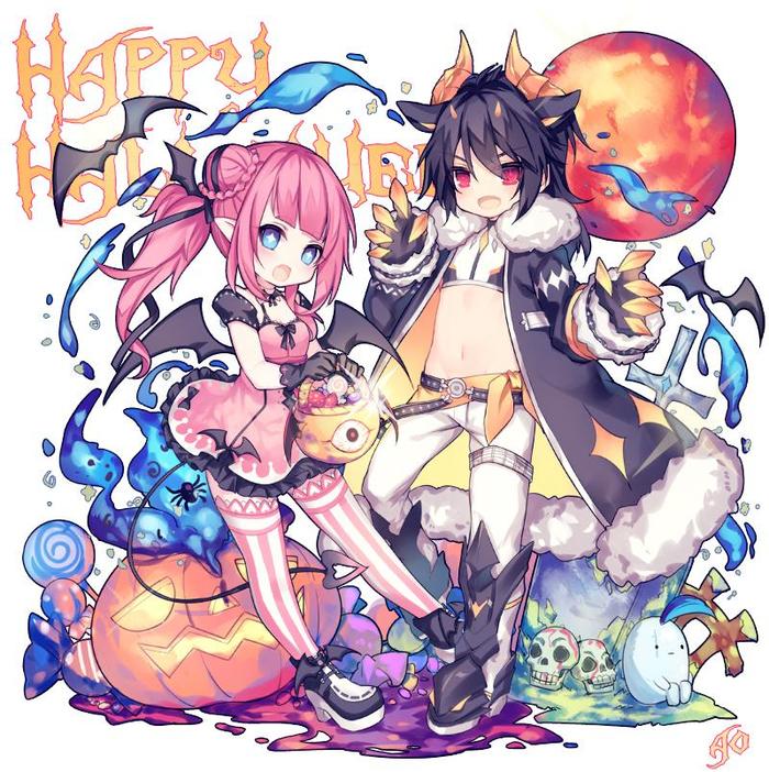 Happy Halloween插画图片壁纸