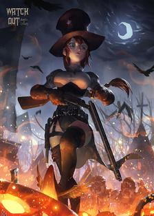 Halloween Hunter插画图片壁纸