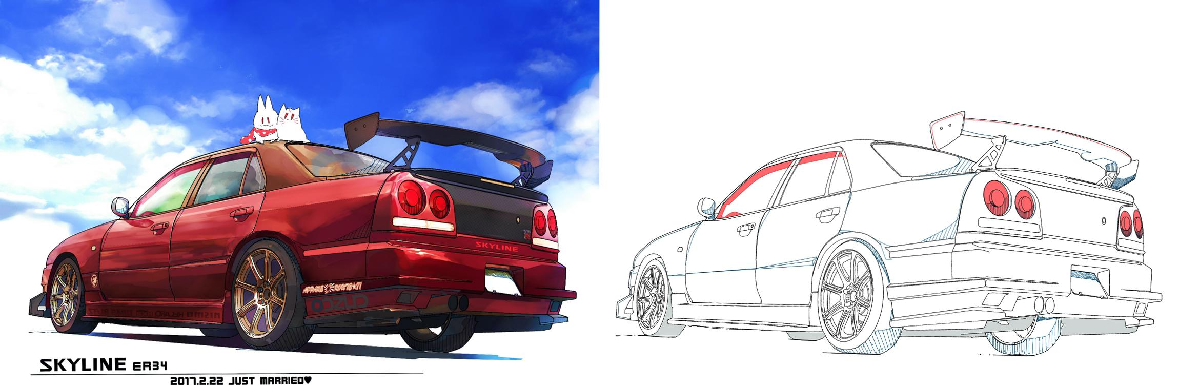 er34 skyline-跑车横图-触站