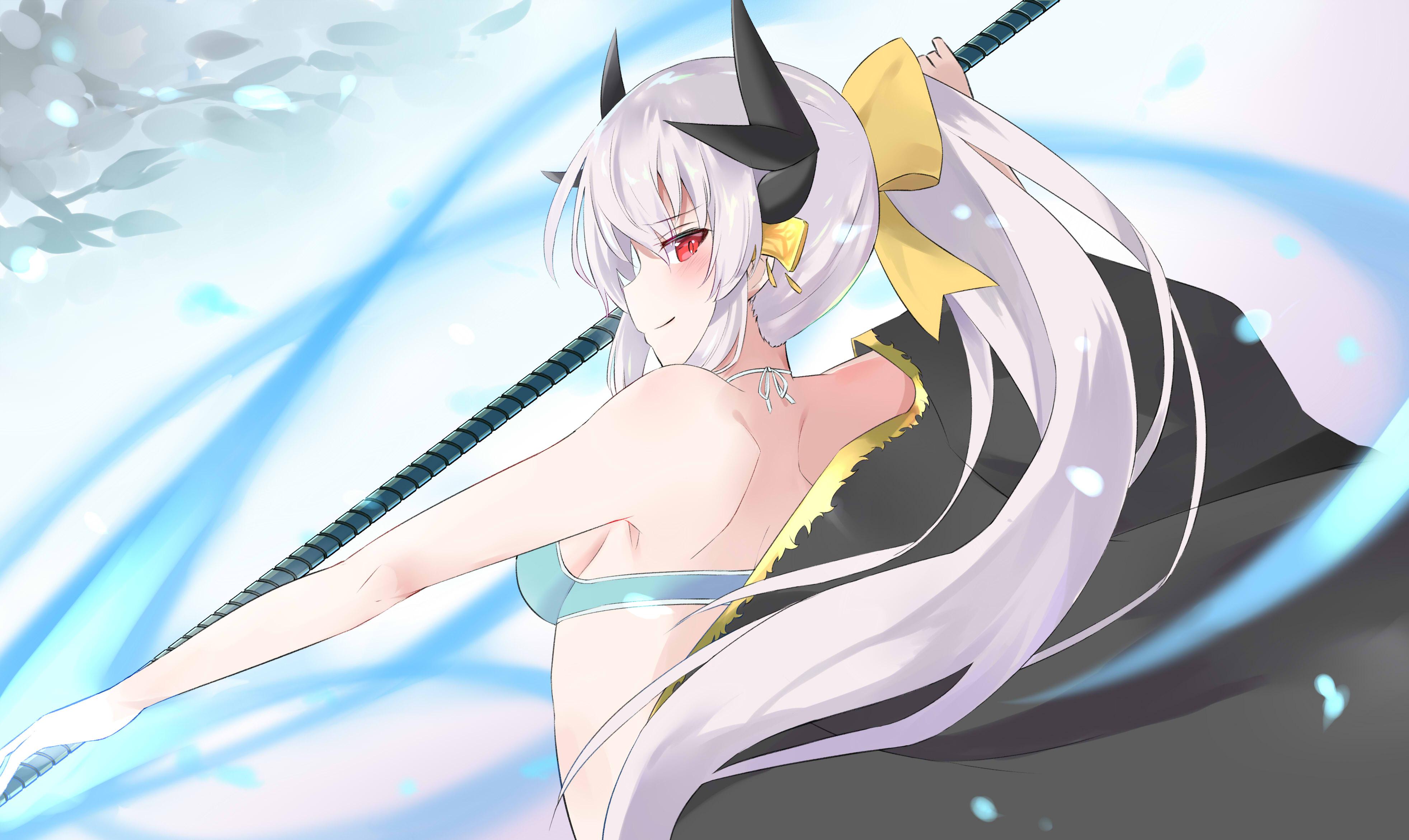 泳装清姬插画图片壁纸