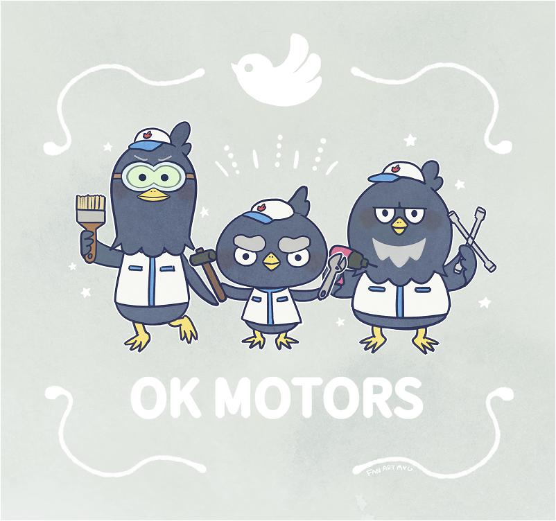 OK MOTORS插画图片壁纸