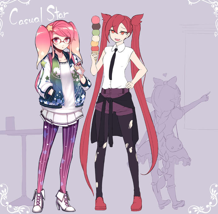 [LoL] 星光私服 Lux & Jinx~插画图片壁纸