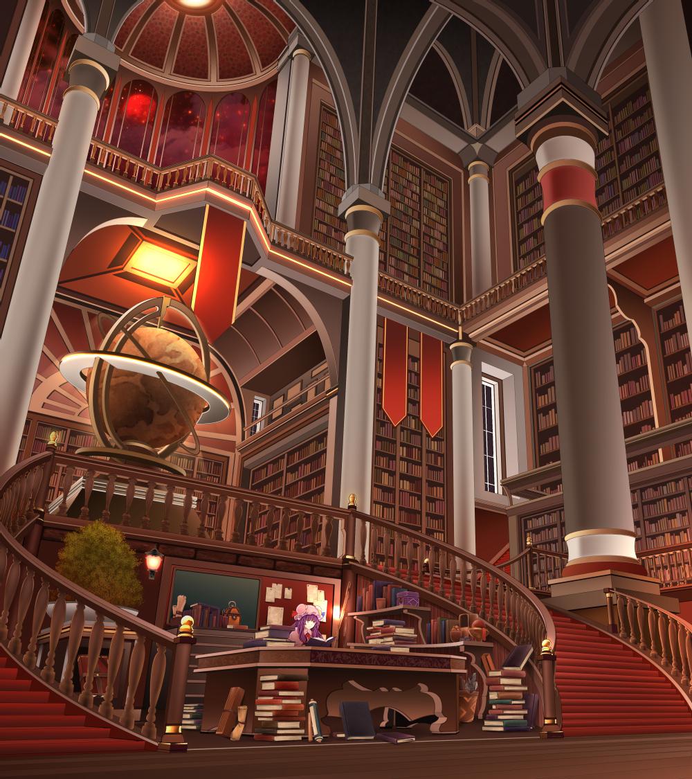 红魔馆大图书馆东方project竖图