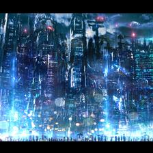 City of Blinding Lights插画图片壁纸