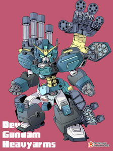 Devil Gundam Heavyarms插画图片壁纸