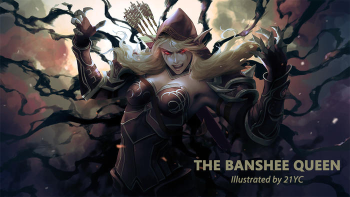 The Banshee Queen插画图片壁纸