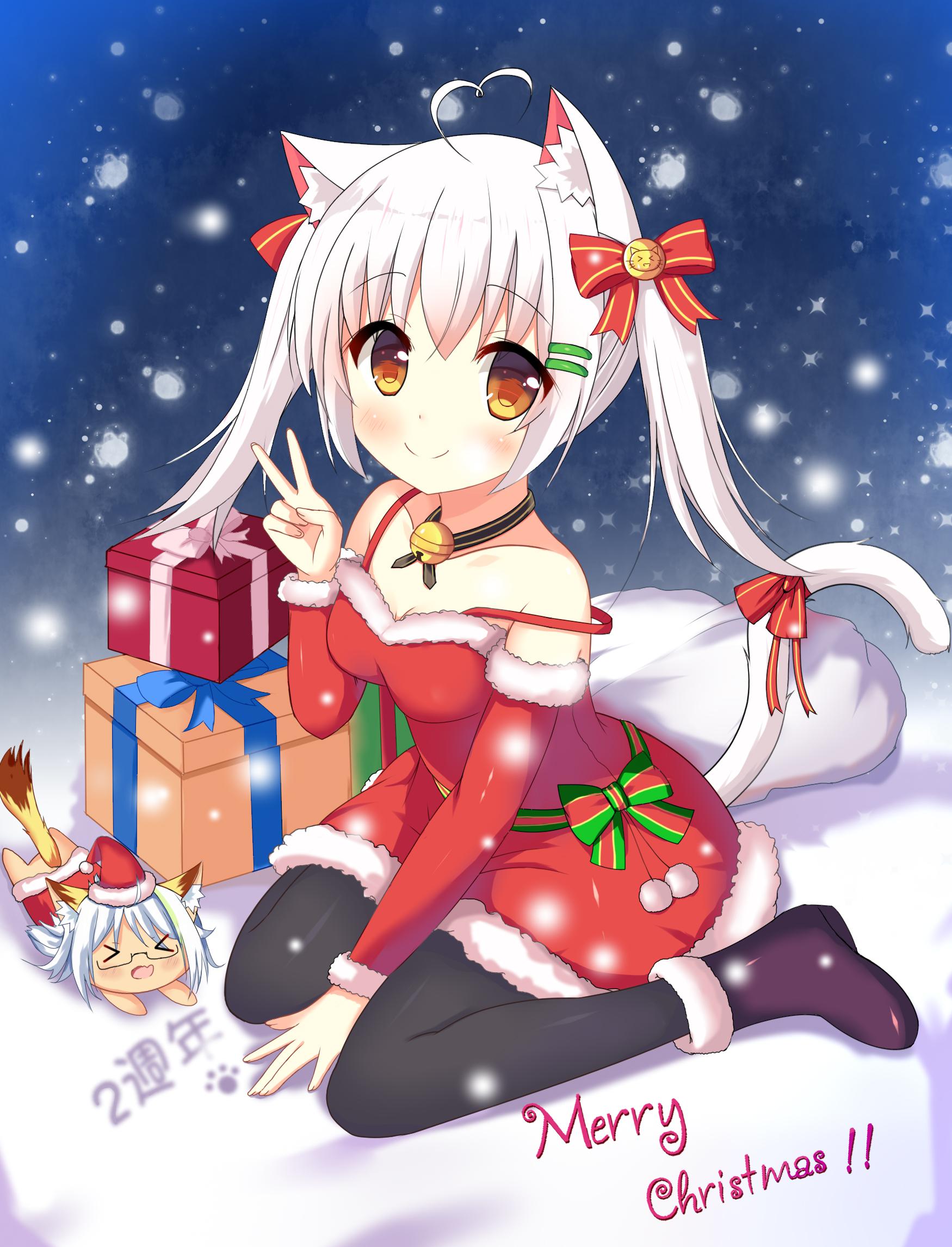 Merry Christmas！插画图片壁纸