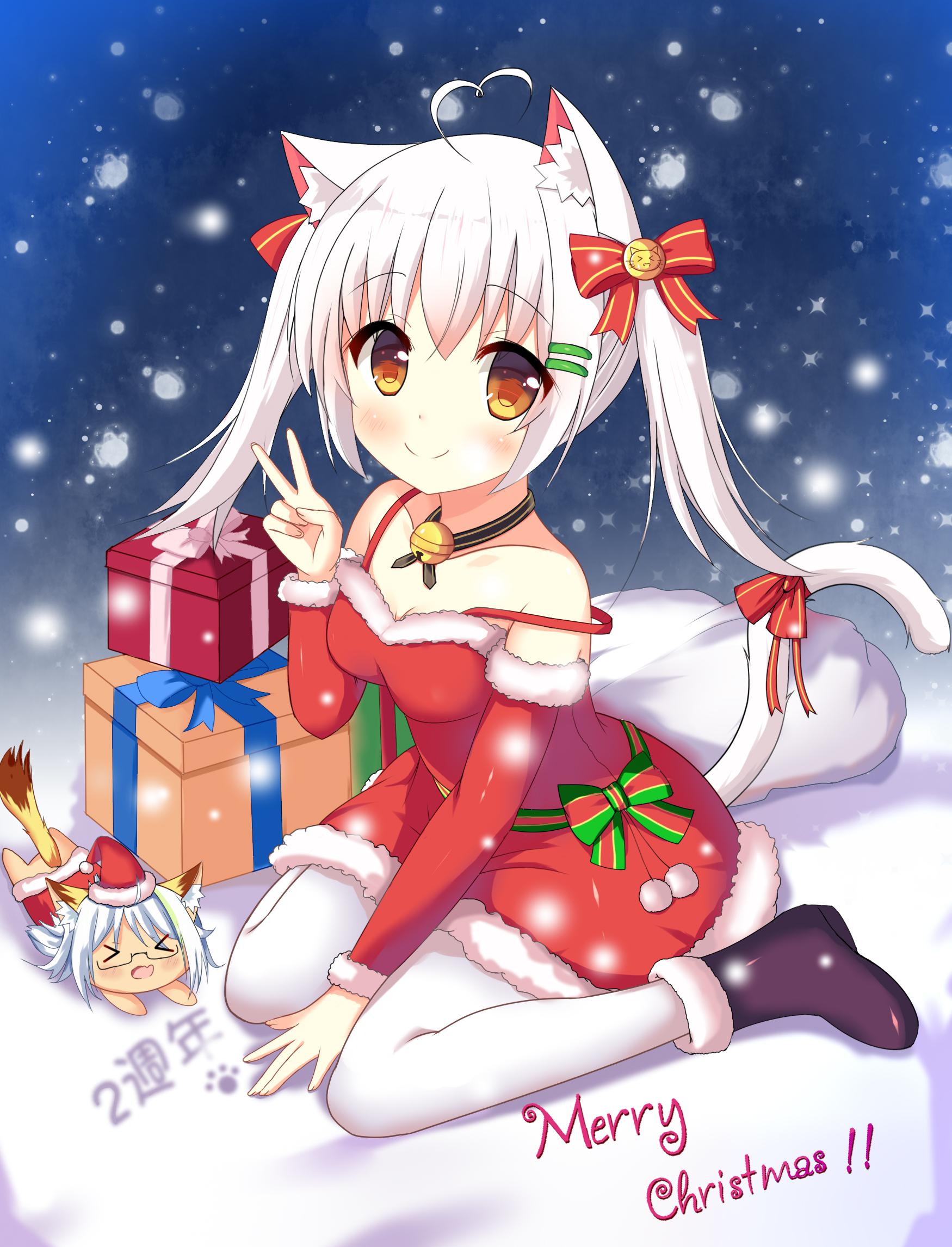 Merry Christmas！插画图片壁纸