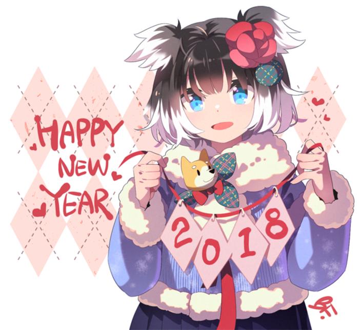 HAPPY NEW YEAR!插画图片壁纸