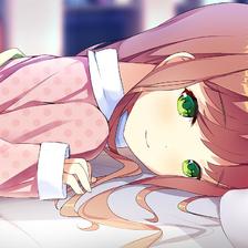 Waking up with Monika插画图片壁纸