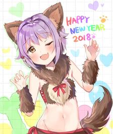 Happy New Year 2018~插画图片壁纸