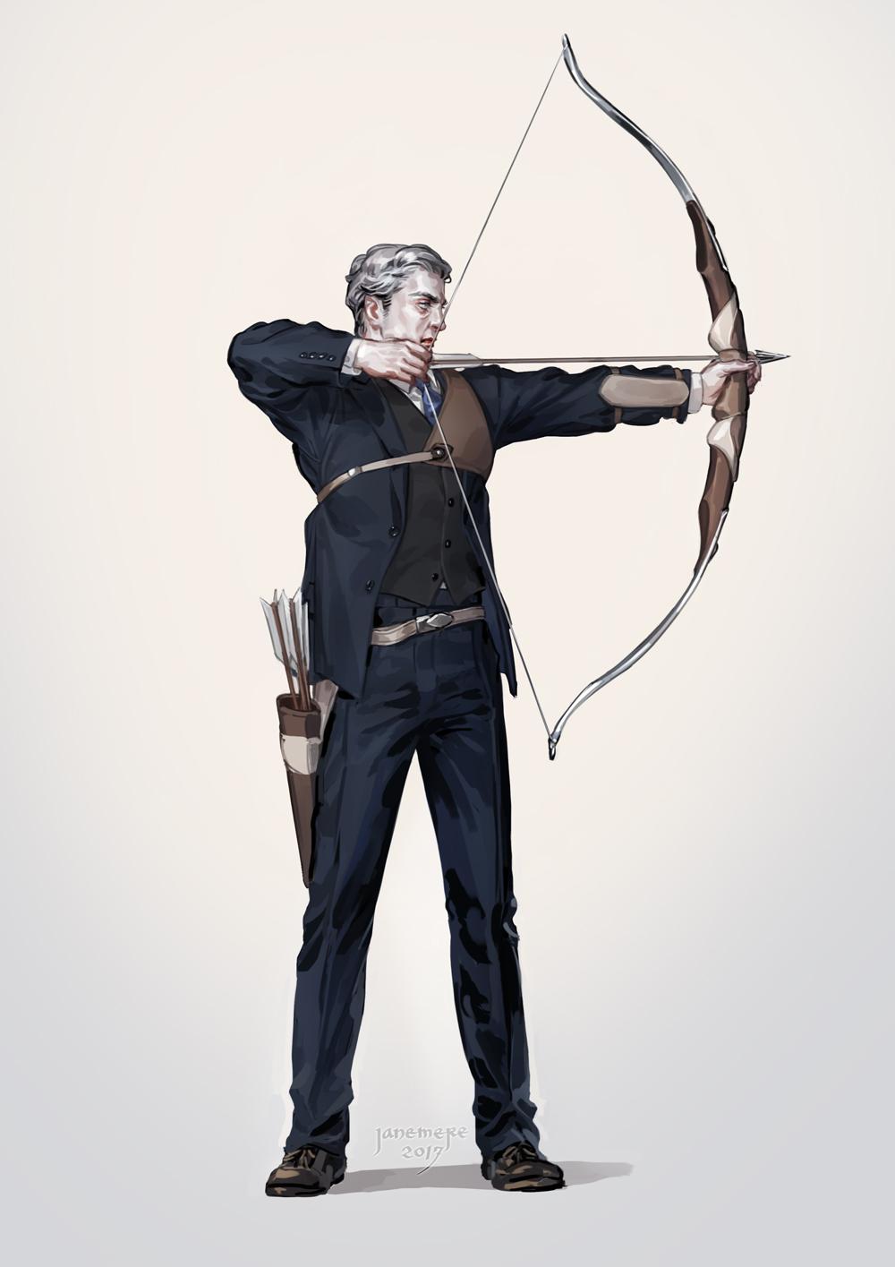 Archer插画图片壁纸