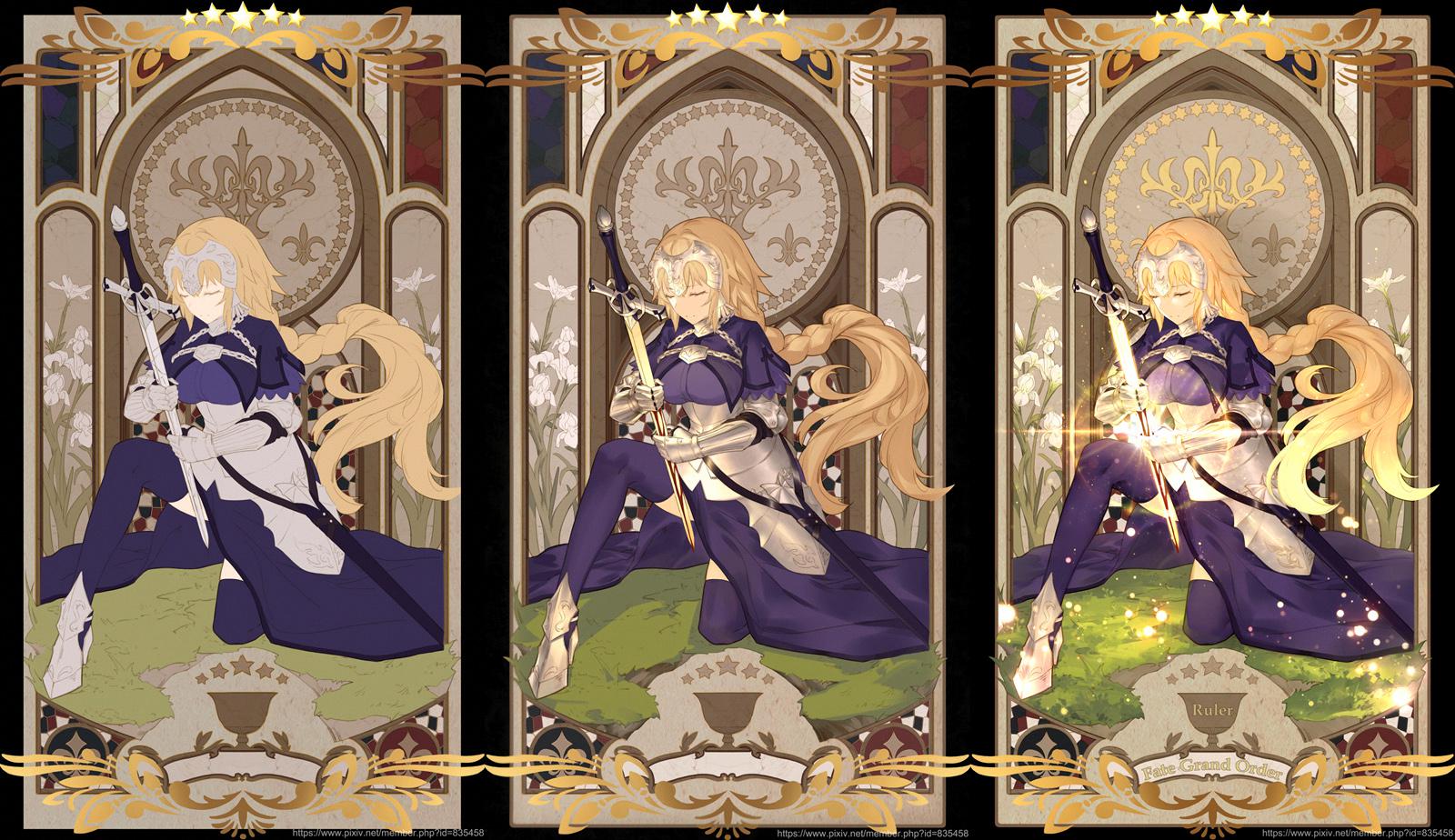 点击右侧关注按钮可随时查看你所喜欢画师发布的图片壁纸,还可将圣女