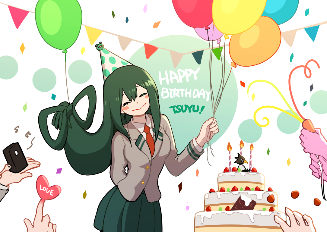 happy birthday tsuyu~插画图片壁纸
