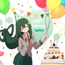 happy birthday tsuyu~插画图片壁纸