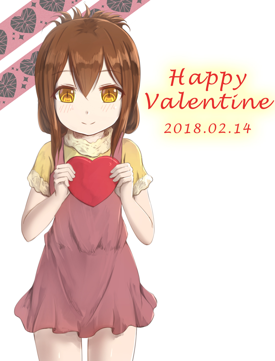 happy valentine nanodesu~插画图片壁纸