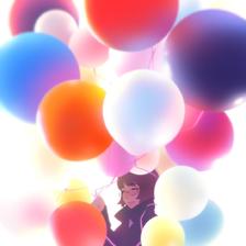 balloons插画图片壁纸
