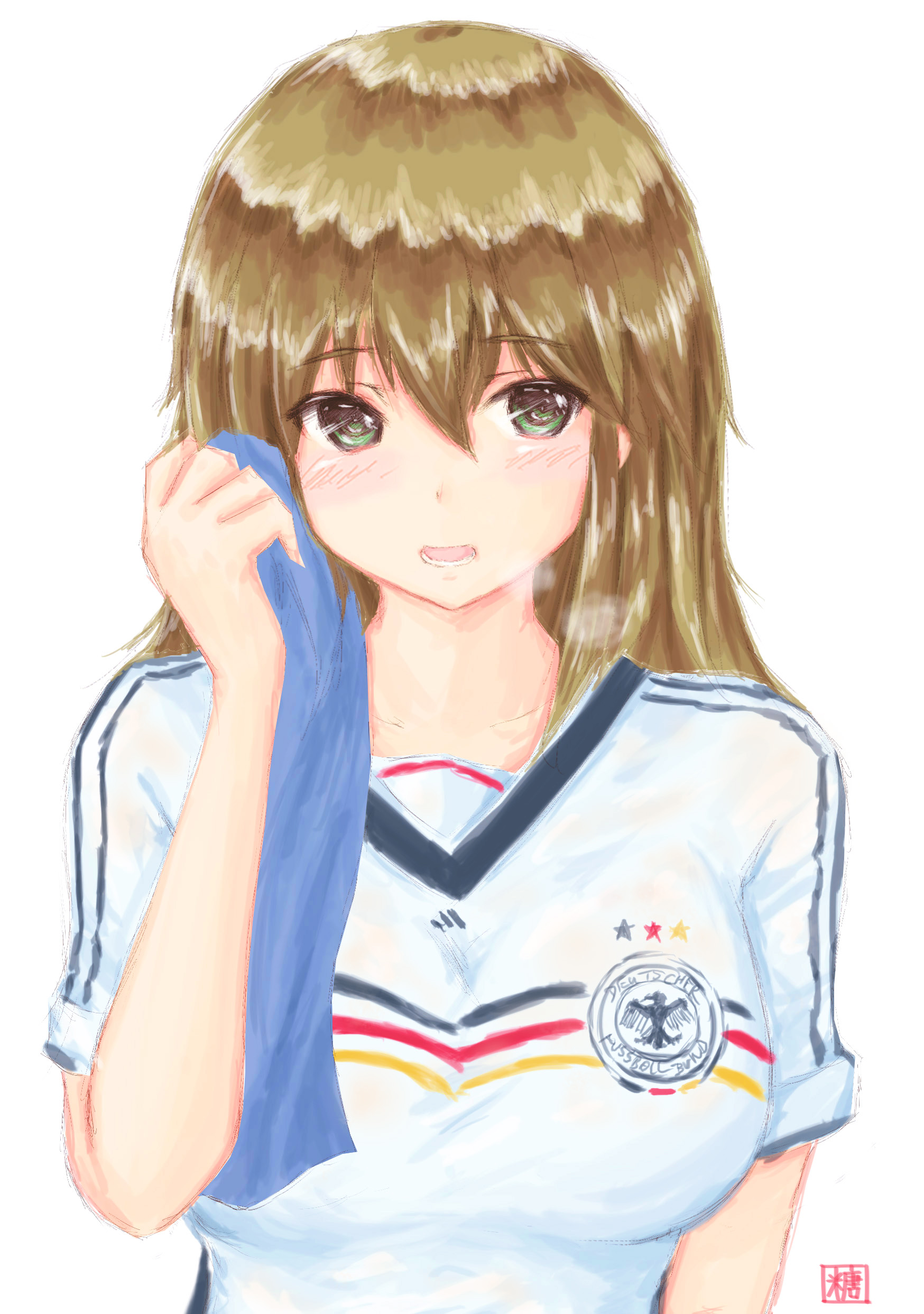 德国足球小姐插画图片壁纸